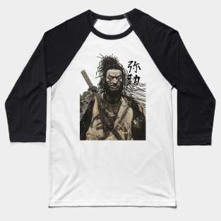 Yasuke (弥助) Black Samurai in 1579 Feudal Japan No. 12  on a light (Knocked Out) background Baseball T-Shirt